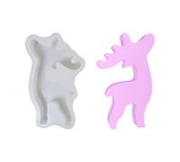 Moule Silicone Renne Réutilisable Moulage Démoulage Facile Artisanat | Moule Décor Renne De Noël Pour Pâtisserie Savon Bougie Fondant Chocolat Cupcake Cadeaux De Fête Cuisine Des