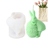 Moule souple en forme de lapin de Pâques résistant à la chaleur | Moules à savon de Pâques pour fabrication de bougies en résine époxy, arts et travaux manuels, décoration d'intérieur, fête