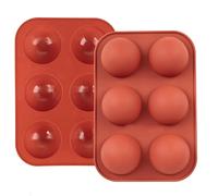 Moule sphère en Silicone 2 pièces pour chocolat, gâteau, gelée, pudding, savon fait à la main, forme ronde, moules de cuisson en Silicone demi-sphère en Mousse en forme de dôme (1.96 pouces) Taille Un