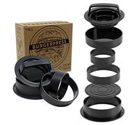 Moule Steak Haché | 4 Formats de Steaks | Presse Steak Haché | Presse Hamburger | Burger Press | Presse Burger | 100 pc Séparateur