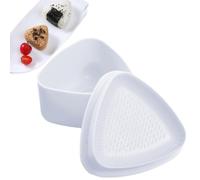Moule triangulaire à sushi, machine à sushi triangulaire Triangle 2 Pièces | Kit de fabrication de sushis Kit de fabrication de boules de riz, accessoires de décoration de c