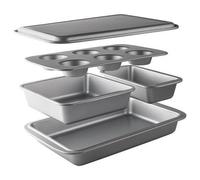 Set de 5 moules en acier revêtu Delize Lacor