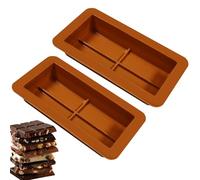 Moules à barres de chocolat en silicone - Moule à démoulage facile - Moules à bonbons résistants à la chaleur - Pour la cuisson de bonbons, la fabrication de friandises à la maison et la cuisine