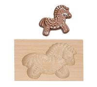 Moules à Biscuits en Bois Sculpté - Décoration Artisanale - Emporte-pièces Amusants - Presse 3D - Moule de gaufrage pour Noël - Moule de Cuisson pour Sablés