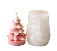 Moules à bougies de Noël Démoulage Facile DIY Accessoires Pâtisserie | Moules en Silicone Flexibles pour Bougies de Noël Pour résine époxy plâtre savon déco maison B