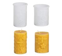 Moules à bougies en silicone - Moule à bougie pilier - Moule en silicone - Abeilles ruches 3D - Moule en silicone pour bougies parfumées DIY (CE)