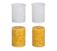 Moules à bougies en silicone - Moule à bougie pilier - Moule en silicone - Abeilles ruches 3D - Moules en silicone pour bougies parfumées DIY (AD)