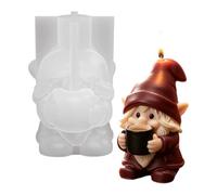 Moules À Bougies Père Noël Artisanat 3D Santa Claus Savon Argile
