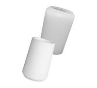 Moules à bougies professionnels en silicone, moule de vase en silicone rayé pour porte-stylo de bougie fait à la main, de pinceau de maquillage, vase décoratif et moulage d ' art en résine
