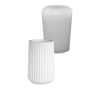 Moules à bougies professionnels en silicone, moule de vase en silicone rayé pour porte-stylo de bougie fait à la main, de pinceau de maquillage, vase décoratif et moulage d ' art en résine