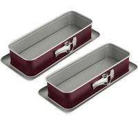 Moules à Cake à Charnière Dr. Oetker Back-Liebe Bicolor, Lot de 2, 30 x 12 cm, Revêtement Antiadhésif