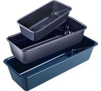 Moules à Cake Dr. Oetker Set de 3, 25 cm, 30 cm, 35 cm, Acier Émaillé Antiadhésif