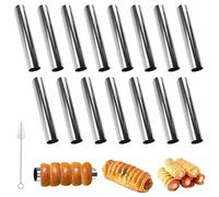 Moules à cannoli, 15 pièces. Tubes à cannoli en acier inoxydable
