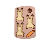 Moules à Chocolat de Pâques Forme de lapin 3D à démoulage facile | Moule en Silicone pour Lapin 3D Pour la préparation de gelées, pâtisseries, glaces, savons, bonbons gélifiés, cupcakes,