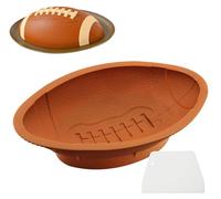 Moules à gâteau en silicone, forme rugby/football en 3D, avec racloir, pour la pâtisserie et le chocolat