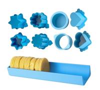 Moules à gâteaux en forme de moules à gâteau - Kit de 22,9 cm - Outil de moulage de pâtisserie imprimé en 3D - Système de moule de préparation de dessert avec friandises d'anniversaire et de mariage