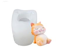 Moules à gâteaux en silicone 3D en forme de chats, mousse chocolat, gelée, bonbons, ustensiles de cuisson, pâtisserie, bloc de glace, moules à savon, cuisson Gad Moules à gâteaux en silicone