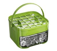 Moules à glace - Bac à glaçons en PP avec couvercle facile à presser 15x9,5 cm | Récipient de congélation portable pour préparer des cubes réfrigérés à la maison | Machine à refroidir les boissons réu
