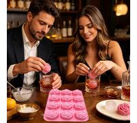 Moules à glaçons en silicone, 12 cavités, antiadhésifs, pour cocktails. Idéal pour faire des bonbons, du chocolat, de la mousse, des cocktails. Parfait pour le congélateur, la maison, la cuisine et le