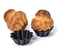 Moules à Mini Brioche Anti Adhésifs 75mm x 12 Matfer NC G