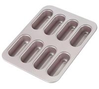 Moules à mini-hot-dogs "Twinkie", lot de 8, antiadhésives, couleur champagne doré