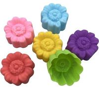 Moules à mini-muffins en silicone - Pâtisserie créative à la maison - 25 motifs différents - 36 pièces - 6 couleurs