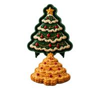 Moules à Mini-Pièces de Noël,Lot Réutilisable À Graver,Moules de Pâtisserie | Moules Décoratifs Noël: Père Noël, Bonhomme de Neige, Renne. Moules en plastique pour découper et préparer des pies festives