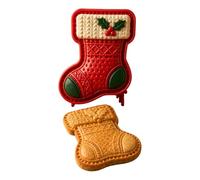 Moules à Mini-Pièces de Noël,Lot Réutilisable À Graver,Moules de Pâtisserie | Moules Décoratifs Noël: Père Noël, Bonhomme de Neige, Renne. Moules en plastique pour découper et préparer des pies festives