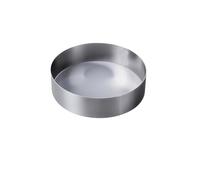 Moules à Mousse en acier inoxydable de 4/6/8 pouces, anneaux à Mousse Extra hauts, moules de cuisson de gâteaux carrés et ronds en forme de cœur for la cuisine à domicile(8-inch 304 Stainless)