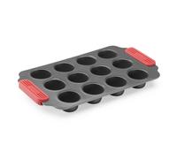 Moules à muffin 31 x 18 cm, pour 12 pcs, gris, acier, Lékué