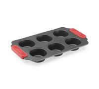 Moules à muffin 31 x 18 cm, pour 6 pcs, gris, acier, Lékué