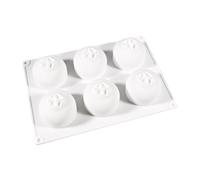 Moules à muffins 6 formes de baies bleues, résistants à la chaleur jusqu'à | Poêle à pâtisserie en silicone en forme bleue adaptée pour chocolat, biscuits, dessert, crème glacée, muffins, pudding
