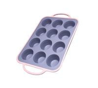 Moules à Muffins en Silicone À Antiadhérente Réutilisable 12 Moules | Moule À Muffins En Silicone Pour Cheesecake Œuf Pâtisserie Four Et Friteuse Sans Huile