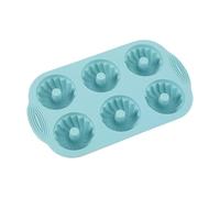 Moules à pâtisserie 6 trous antiadhésifs et lavables au lave-vaisselle | Moules à chocolat en silicone en forme de coquille pour gâteau cupcake muffin chocolat bonbons gelée biscuit dessert crème