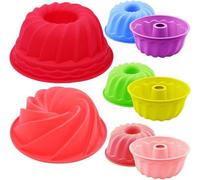 Moules à pâtisserie en silicone, lot de 8, moules à gâteau, moules à muffins, pâtisserie, 3 tailles