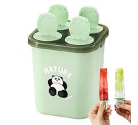 Moules à sucettes glacées, 4 cavités pour la fabrication de desserts glacés réutilisables - Pour enfants, familles, jus d'été, lait, yaourt, anniversaire, fête à la maison, rendez-vous, camping