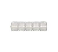 Moules à sushis 5 portions en plastique transparent - -