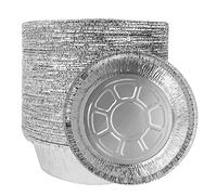 moules à tarte tartelettes aluminium 15x4.5x12cm pour boulangerie café restaurant, adapté tarte fruits quiche plat salé, lot 50 pièces