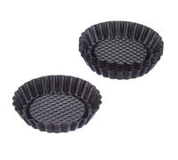Moules à Tartelettes - Acier au Carbone - 10 cm - Antiadhésifs - 6 Pièces - Idéal pour Desserts