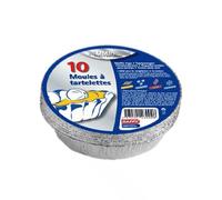 Moules alu pour tartelettes x 10