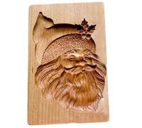 Moules de biscuits en bois, moule à biscuits en relief de Santa Claus, moule à biscuit en bois pour la cuisine Noël outils cuisson bricolage