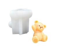 Moules de bougies ours 3D, moules de moulage en Silicone, ornement, fabrication de bougies, cuisson en résine époxy