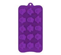 Moules de chocolat en silicone Halloween - Moule à bonbons gélifiés au chocolat d'Halloween, 15 cavités, compatible micro-ondes, pour mini-savons, pâtisseries, gâteaux, cire fondue, mini-bougies