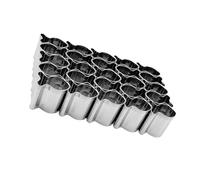 Moules de cuisson antiadhésifs en acier inoxydable 430 pour biscuits et chocolats - Passe au lave-vaisselle - Ustensiles de cuisson de qualité alimentaire