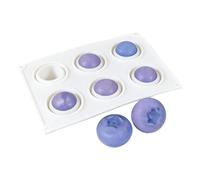 Moules de cuisson en silicone | 6 cavités résistantes à la chaleur, moules à gâteau, solution de cuisson sans casse pour chocolat, crème glacée, gelée, biscuits, maison, cuisine, mariage, anniversaire
