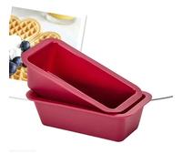 Moules de cuisson en Silicone antiadhésifs, moules à gâteaux rectangulaires, Mini poêle à pain, moule à pain grillé à dégagement facile, accessoires de cuisine, outil de pâtisserie YH1194grey