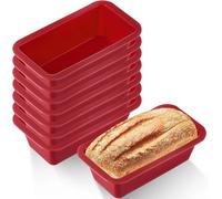 Moules de cuisson en Silicone antiadhésifs, moules à gâteaux rectangulaires, Mini poêle à pain, moule à pain grillé à dégagement facile, accessoires de cuisine, outil de pâtisserie YH1194bleu