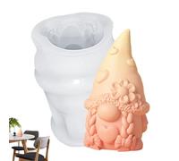 Moules de gnome de Pâques - Moule de résine en silicone 3D, moule à bougie fondante | Artisanat à la main pour la fabrication, l'artisanat de savon et la décoration domestique, les cadeaux de bricolag