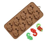 Moules de Noël en silicone 8 cavités réutilisables et anti-adhésifs | Moules de cuisson de Noël pour enfants, famille, fondant, gelée, dessert, moulage en résine, savon, hiver, vacances