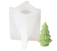 Moules de Noël en silicone anti-adhésifs pour sapin de neige | Moule en résine de silicone de Noël pour fondant, bougies, aromathérapie, cire époxy, décoration d'arbre de Noël